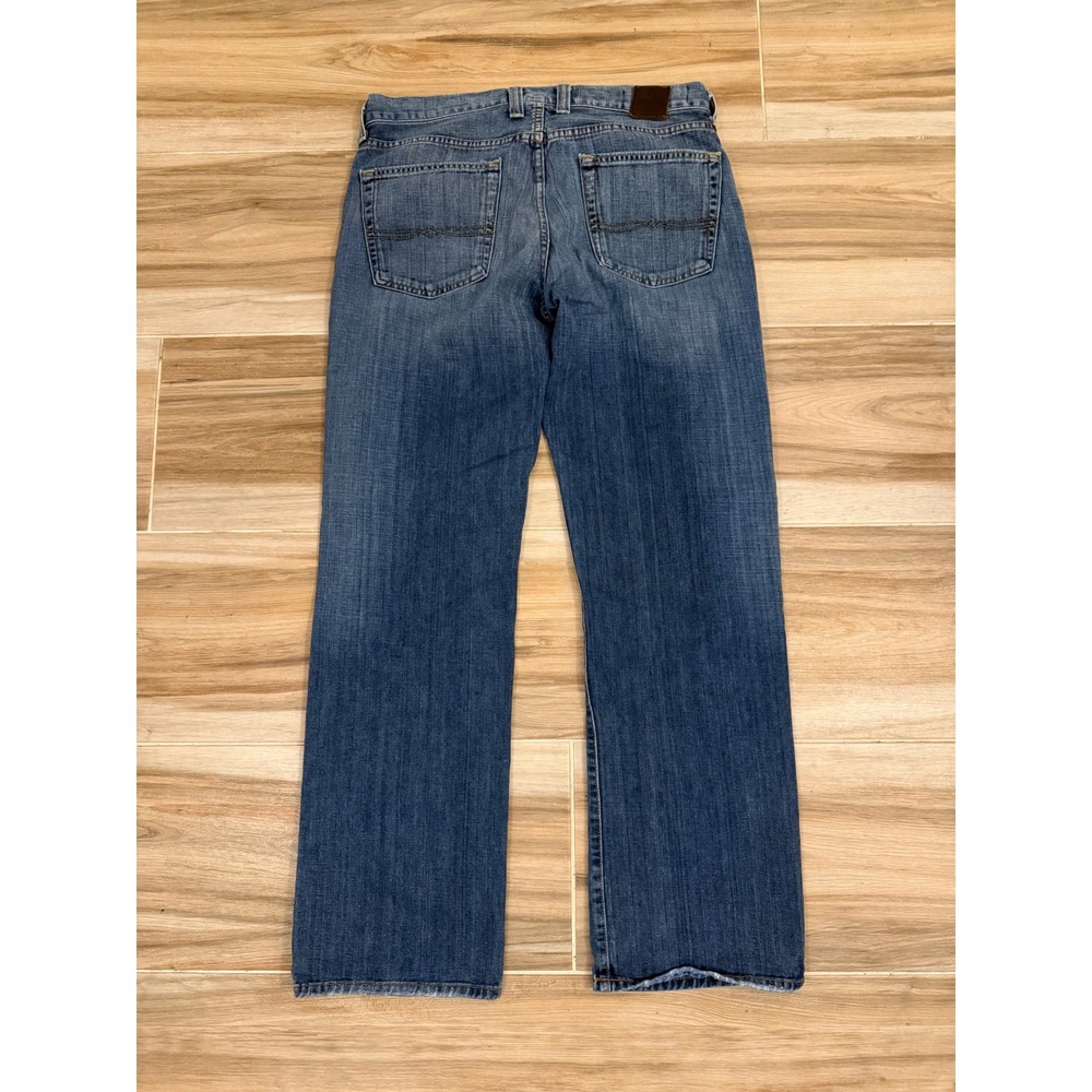 Lucky Brand Mens Made In‎ America Straight Leg Blue Jeans Size 33 Regular Inseam - Picture 2 of 8